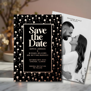 Modern Save the Date Photo Editable Template