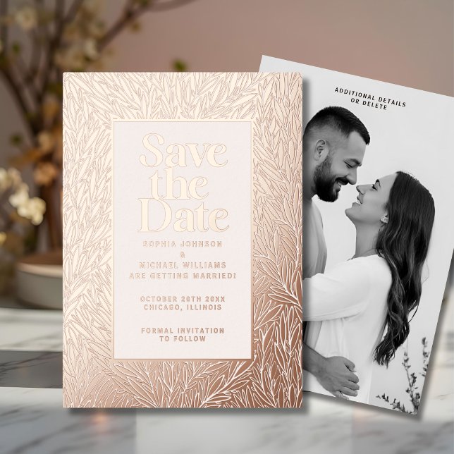 Modern Save the Date Photo Editable Template (Creator Uploaded)
