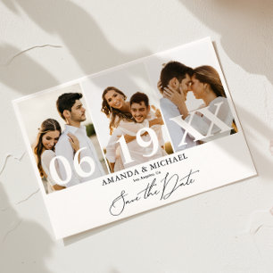 Modern Save the Date Photo Wedding Invitation