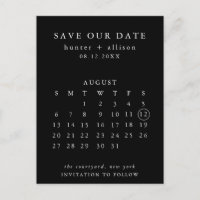 Modern Save the Date Postcard