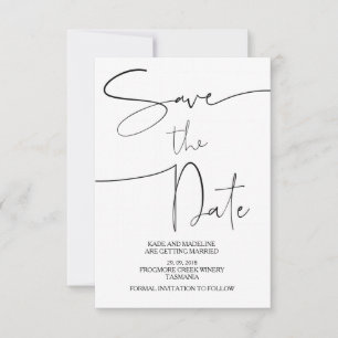 Modern Save The Date Wedding Invitations