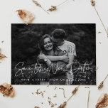 Modern Save the New date photo Postcard<br><div class="desc">You have to postpone or cancel your wedding or celebration? Share the news with this lovely photo postcard,  fully customisable font and colours.</div>