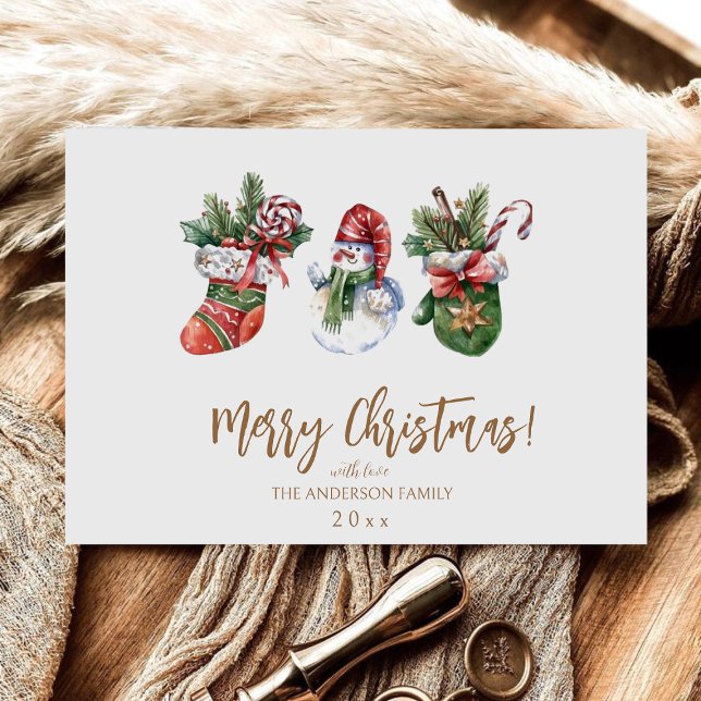 Modern scandi elegant script Christmas Invitation (Creator Uploaded)