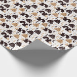 Modern Scandinavian Christmas Squirell Pattern Wrapping Paper<br><div class="desc">Available here:
http://www.zazzle.com/selectpartysupplies</div>