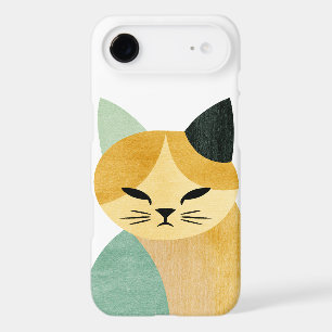 Modern Scandinavian Minimalist Geometric Cat