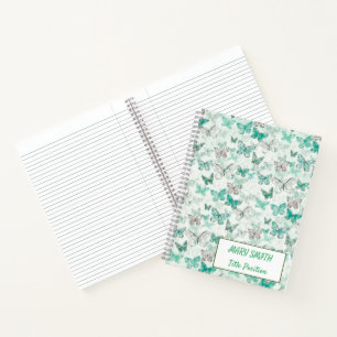 Modern School Floral Notebook