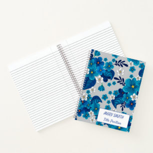 Modern School Floral Notebook