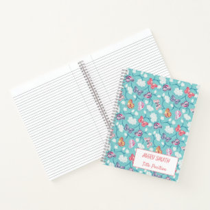 Modern School Floral Notebook