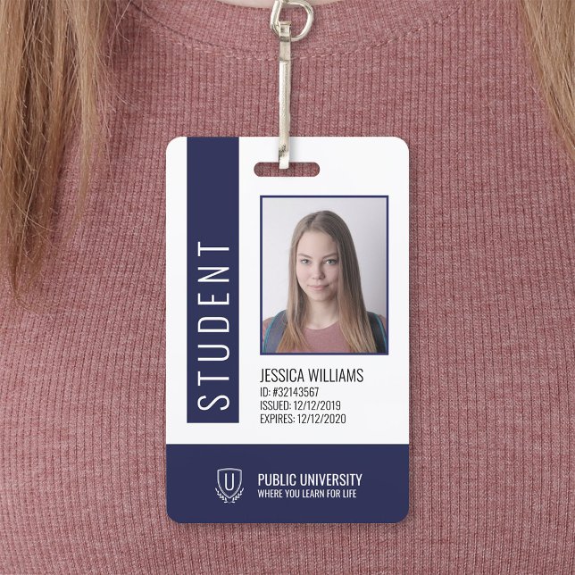 Modern School University Student ID Badge (Creator Uploaded)