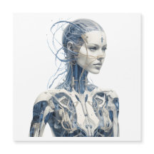 Modern Sci-fi cyborg girl