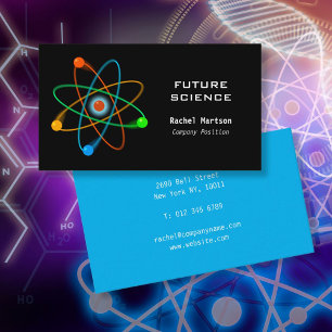 Modern Science Atomic Structure Business Card