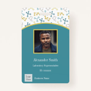 Modern Science Company Employee Photo ID Badge