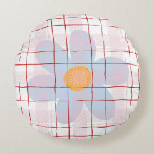 Modern scottish pattern with floral Blue pink
