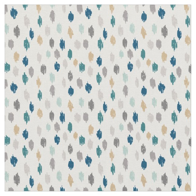 Modern Scribbles Patterned Fabric (Blue Grey) (Close Up)