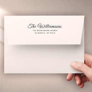 Modern Script 5 x 7 Envelopes with Return Address