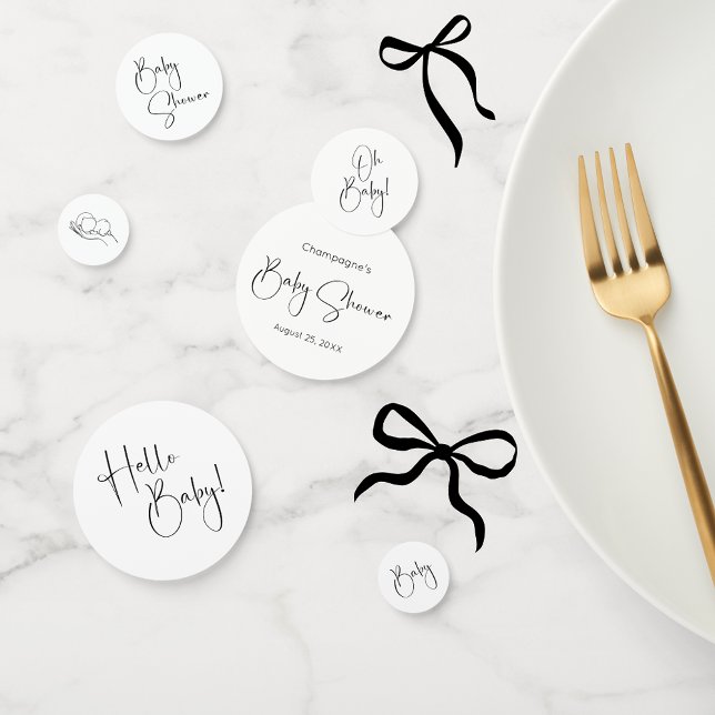 Modern Script Baby Shower Confetti (Creator Uploaded)