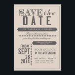 Modern Script Beige & Grey Save the Date<br><div class="desc">Modern Script Beige & Grey Wedding Save the Date: Use these modern and elegant wedding invitations to invite your friends and family to the wedding of your dreams. Use the prompt to customise the product. If you wish to change the graphic,  please contact me through my store.  AntiqueChandelier© http://www.antiquechandelier.ca</div>