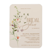 Modern Script Boho Flower Garden Bridal Shower