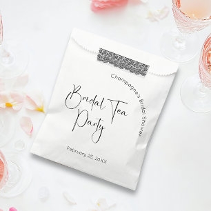 Modern Script Bridal Shower Bridal Tea Party Favour Bags
