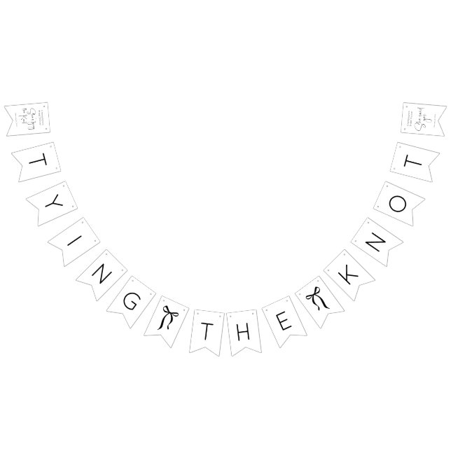 Modern Script Bridal Shower Bunting (All)