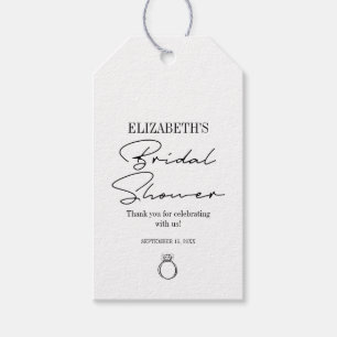 Modern Script Bridal Shower Gift Tags