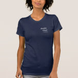 Modern Script Bridesmaid Name T-Shirt<br><div class="desc">Modern Bridesmaid Shirt with subtle text in modern script,  personalised with your bridesmaid's name of choice. Change the colour of the text in the design tool if you like.</div>