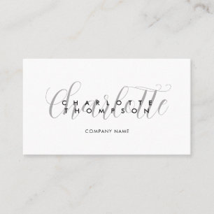 Modern Script Business Card Template