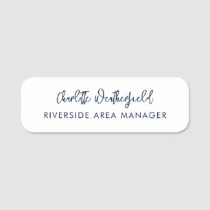 Modern Script Business Custom Name Tag