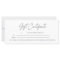 Modern Script  Business Gift Certificate
