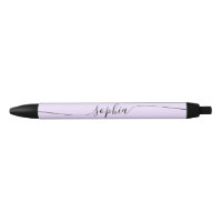 Modern Script Calligraphy Pastel Purple