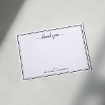 Modern Script Calligraphy Wedding Thank You Card<br><div class="desc">Modern Script Calligraphy Wedding Thank You Note Card</div>