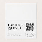 Modern Script Capture The Love QR code card