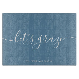 Modern Script Charcuterie Family Grazing Board
