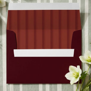 Modern Script Chartreuse Burgundy Monogram Wedding Envelope