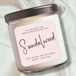 Modern script cosmetics candle label<br><div class="desc">Modern script candle label</div>