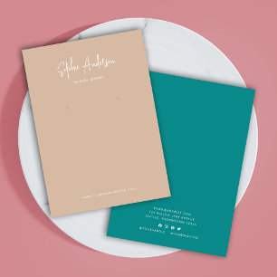 Modern Script Custom Colour Earring Display Card