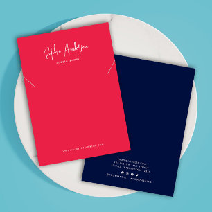 Modern Script Custom Colour Necklace Display Card