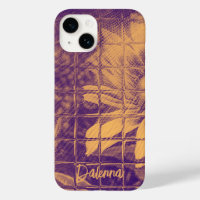 Modern Script Daisy Flower Watercolor Purple