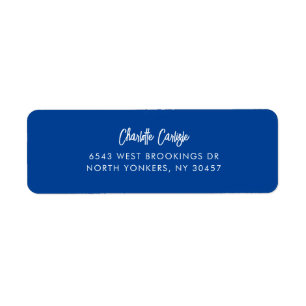 Modern Script Elegant Return Address