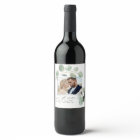 Modern script elegant vintage photo eucalyptus