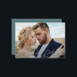 Modern script elegant wedding save the date<br><div class="desc">Modern script elegant wedding save the date card. Modern minimal stylish design. All colours can be customised.</div>