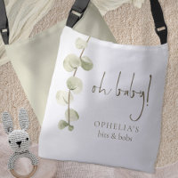 Modern Script Eucalyptus Oh Baby