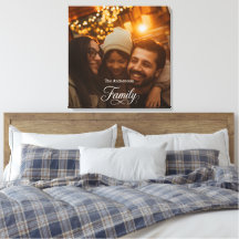 Modern Script Family Custom Photo Name
