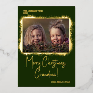 Modern Script Font Photo Christmas
