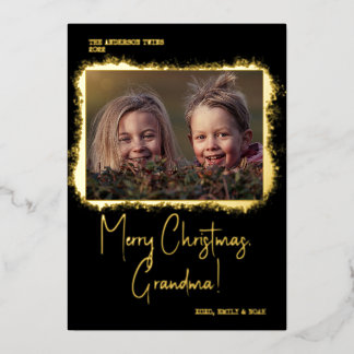 Modern Script Font Photo Christmas