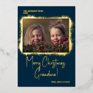 Modern Script Font Photo Christmas