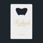 Modern Script Gold Personalised Groomsman<br><div class="desc">Modern Gold Personalised Groomsman Gifts featuring personalised groomsman's name in gold modern script font style with title and wedding date in modern sans serif font style. Also perfect for best man, father of the bride, bridesmaid, maid of honour, mother of the bride and more. Please Note: The foil details are...</div>