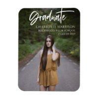 Modern Script Graduation Photo Flexible