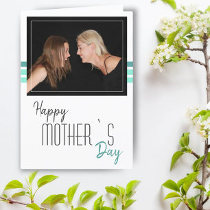 Modern Script Happy Mother`s Day Photo Card