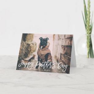 Modern Script Happy Pawther's Day Card